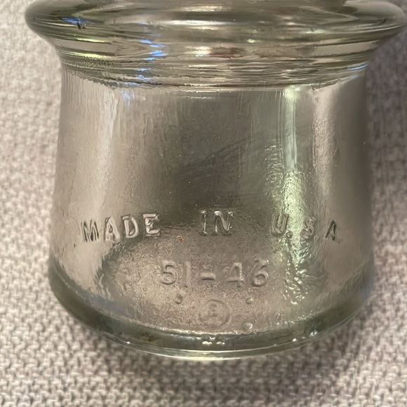 Vintage WHITALL TATUM No. 2 Clear Glass Conductor Insulator - Picture 3 of 8